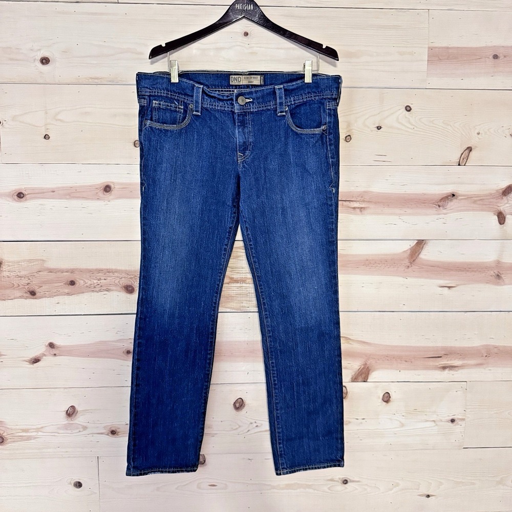 Old Navy Women's‎ Ultra Low Waist Skinny Jeans Blue Stretch Denim Size 14 Short